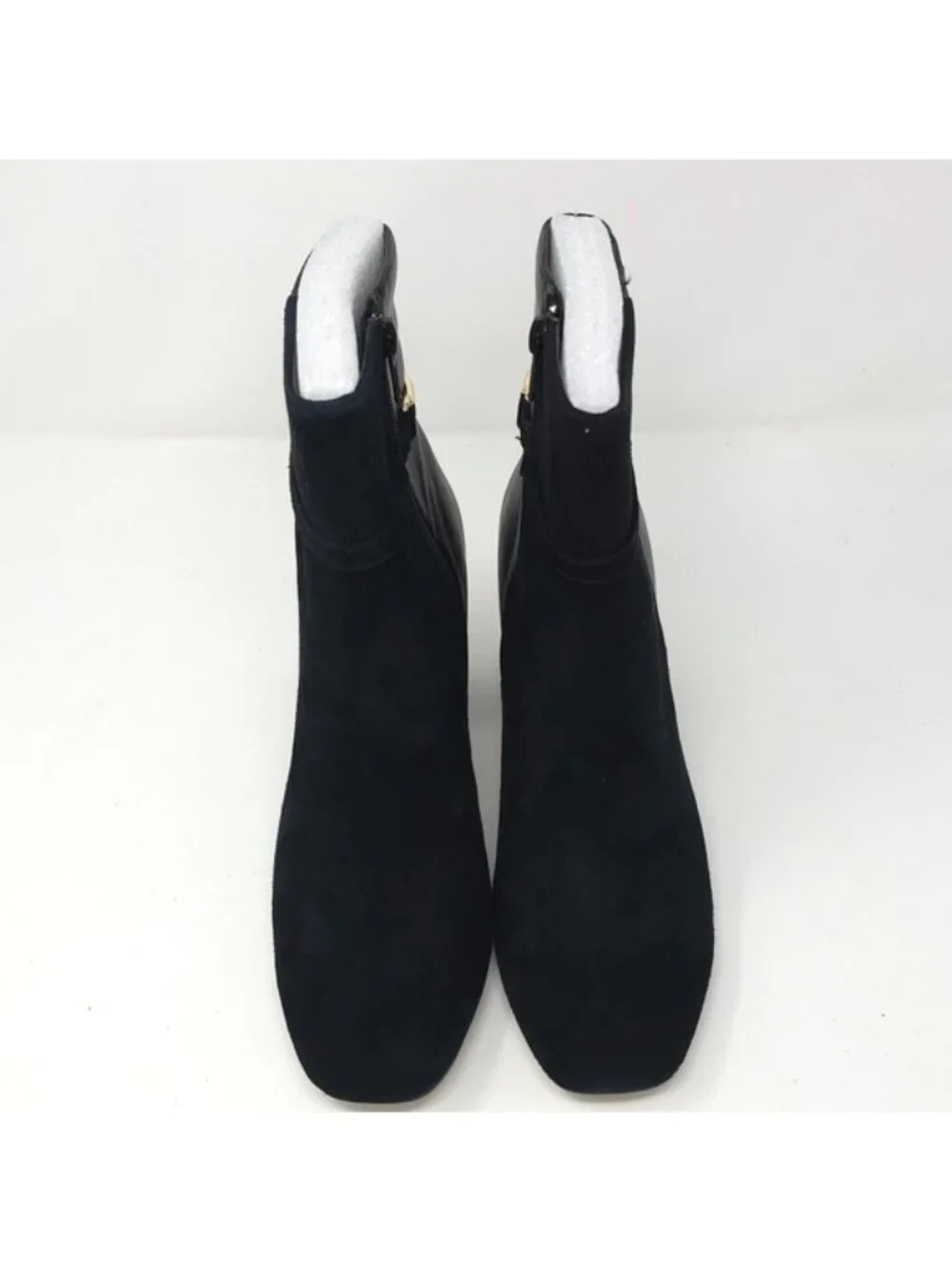 Bella Vita Black Suede & Leather Ankle Heeled Boots 7.5M